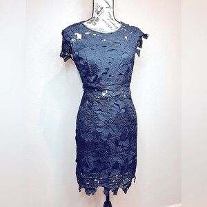 222. Romeo + Juliet Couture Navy Cut-Out Bodycon Dress S
